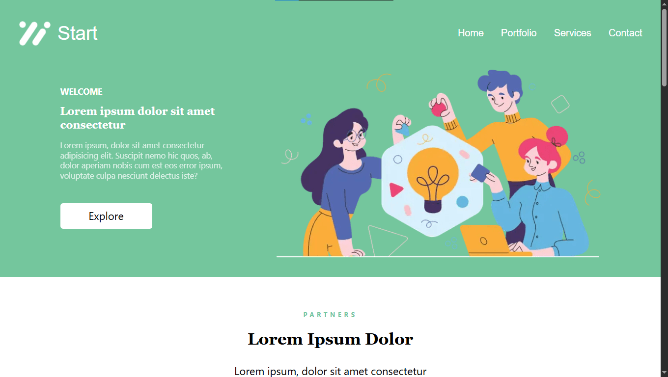 Start - Modern Digital Agency Website